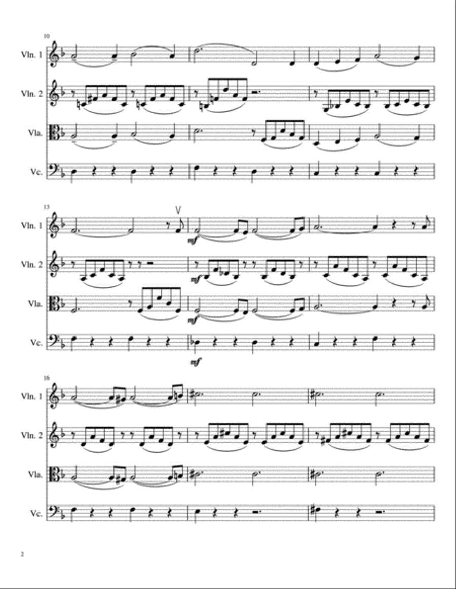 Liebestraum Liebestraum String Quartet scores gallery preview page 3