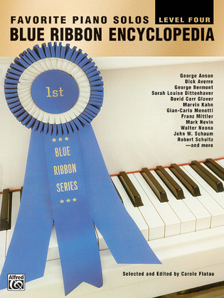 Book cover for Blue Ribbon Encyclopedia Favorite Piano Solos