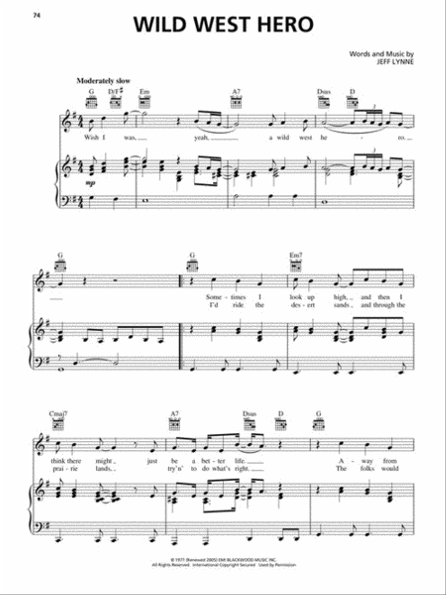 The Very Best of Electric Light Orchestra – All Over the World Piano, Vocal, Guitar scores gallery preview page 6