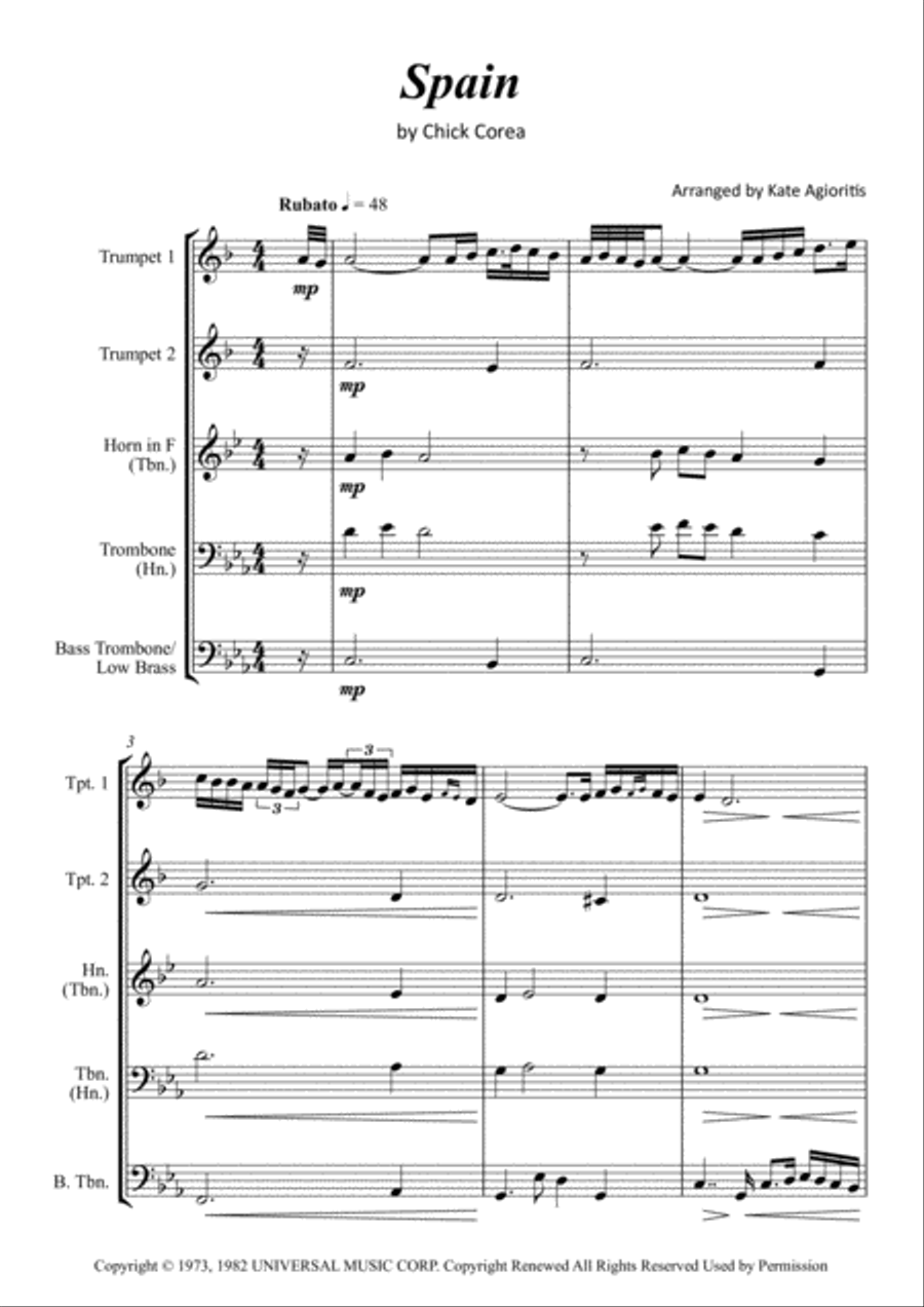 Spain Brass Quartet scores gallery preview page 2