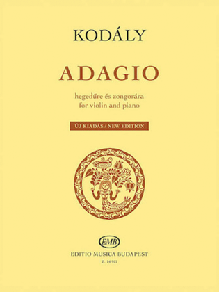 Book cover for Adagio for Violin and Piano
