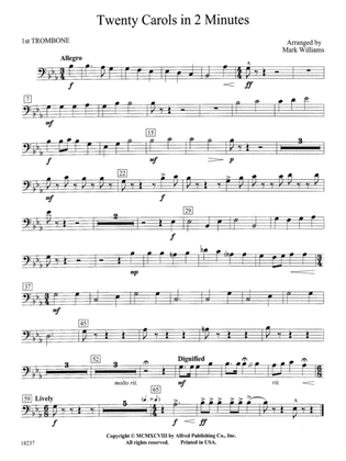 Twenty Carols in 2 Minutes: 1st Trombone