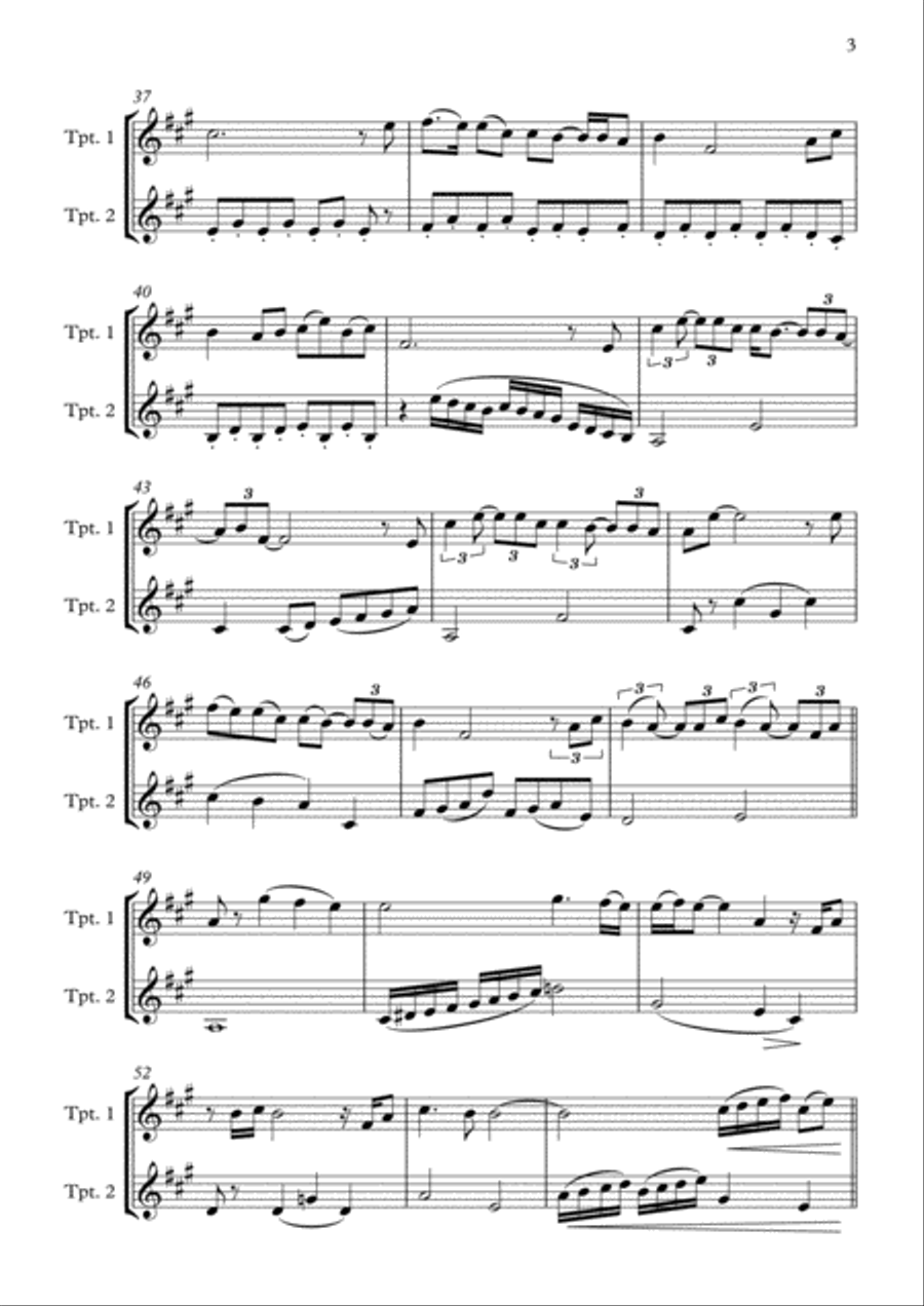 Colors Of The Wind Colors Of The Wind Trumpet Duet scores gallery preview page 4