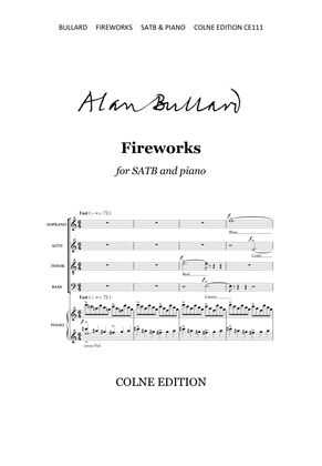 Fireworks (SATB and piano)