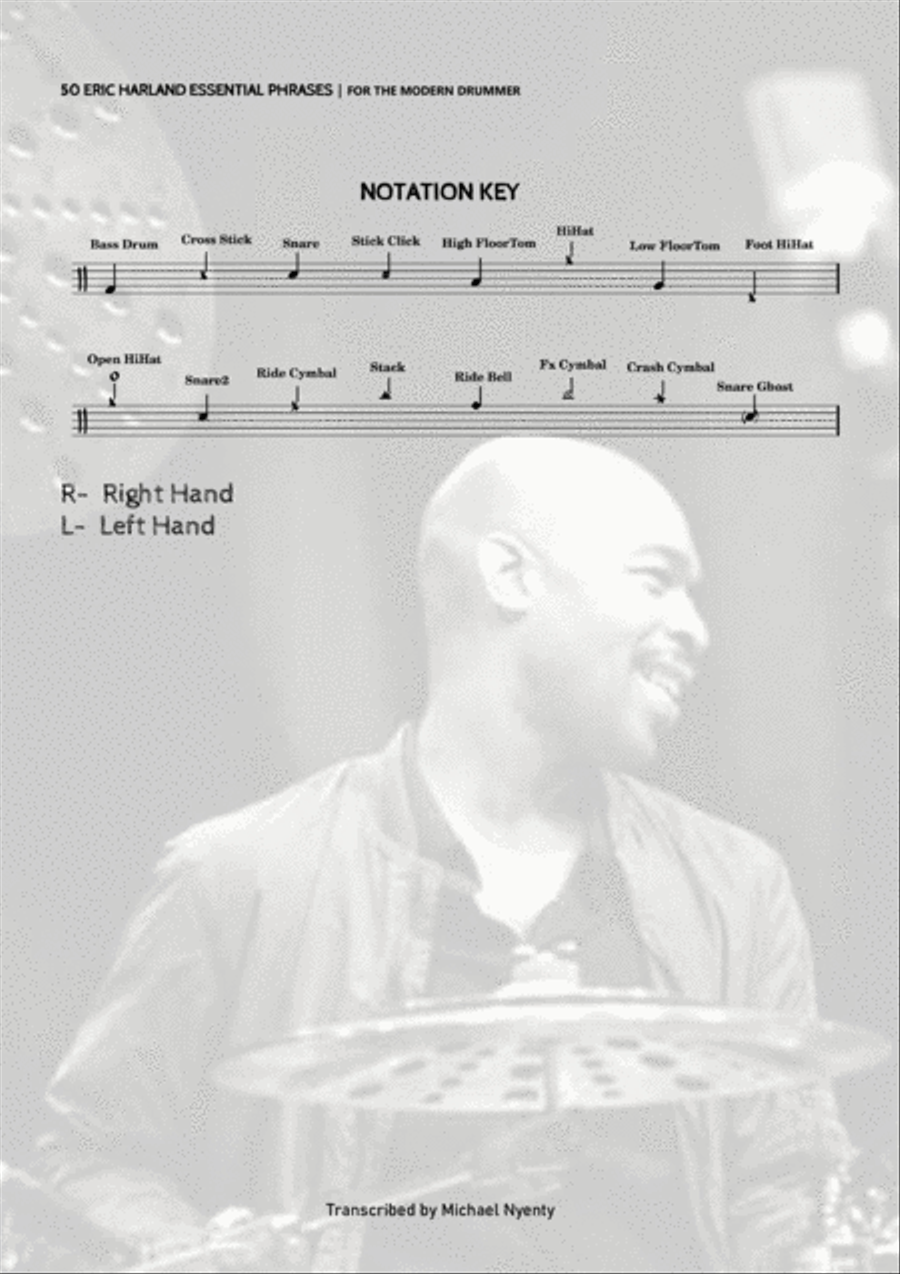50 Eric Harland Essential Phrases Drum Set scores gallery preview page 6