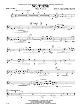 Nocturne (Opus 9, No. 2): 1st B-flat Trumpet