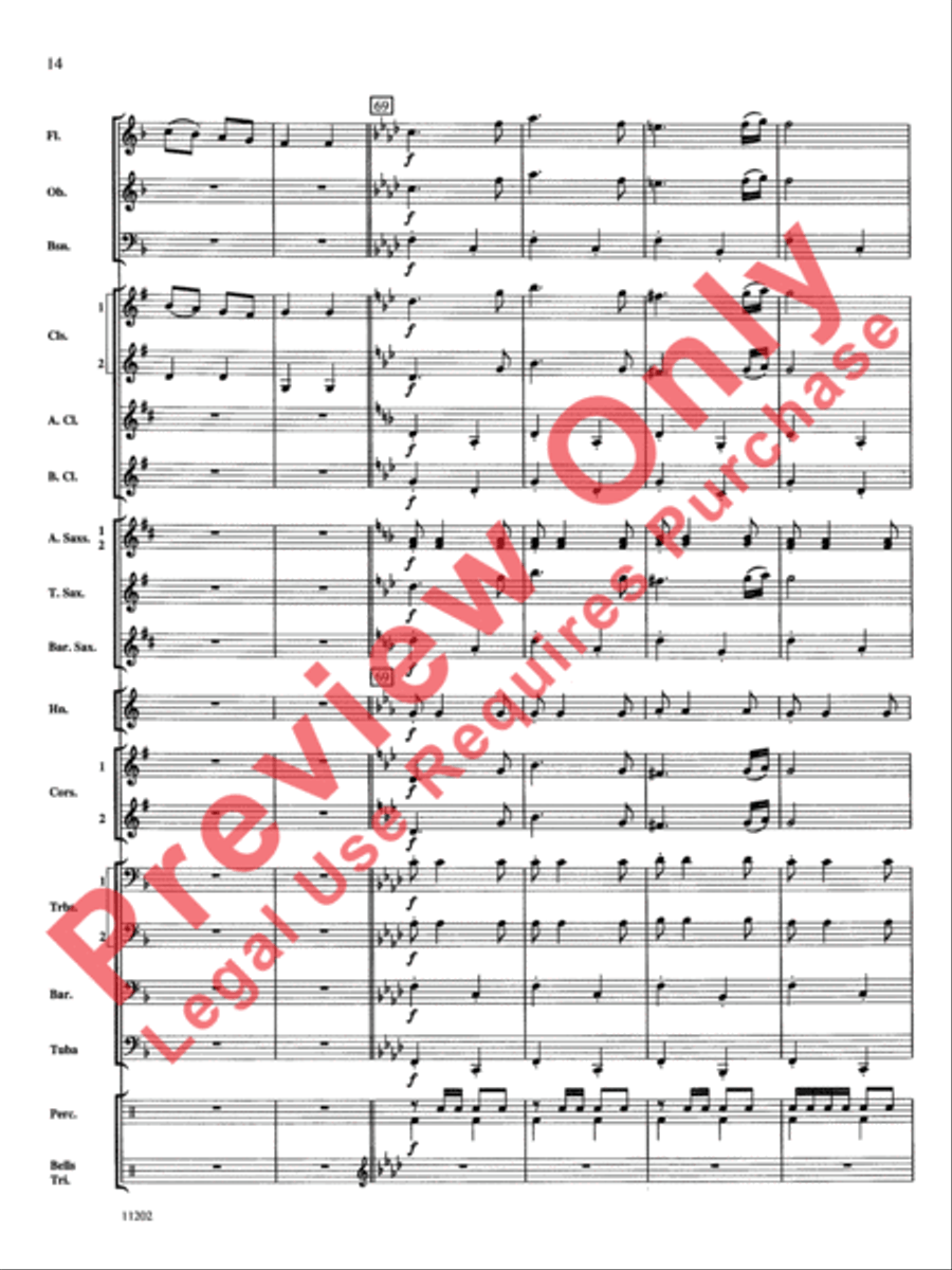 Hungarian Dance No. 5 Concert Band scores gallery preview page 15