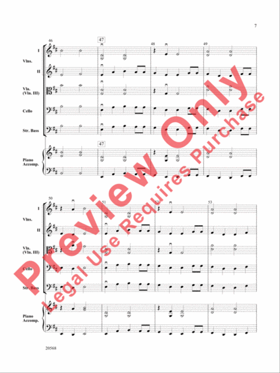Sailor's Song Sailor's Song String Orchestra scores gallery preview page 8