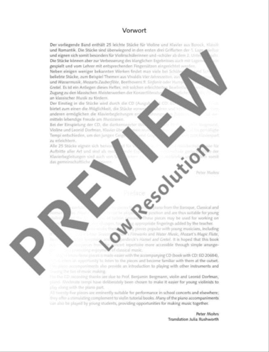 Classical Music for Children Violin Solo scores gallery preview page 3
