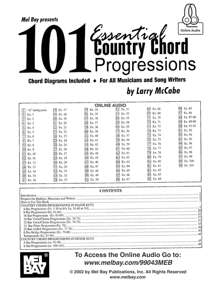 101 Essential Country Chord Progressions image number null