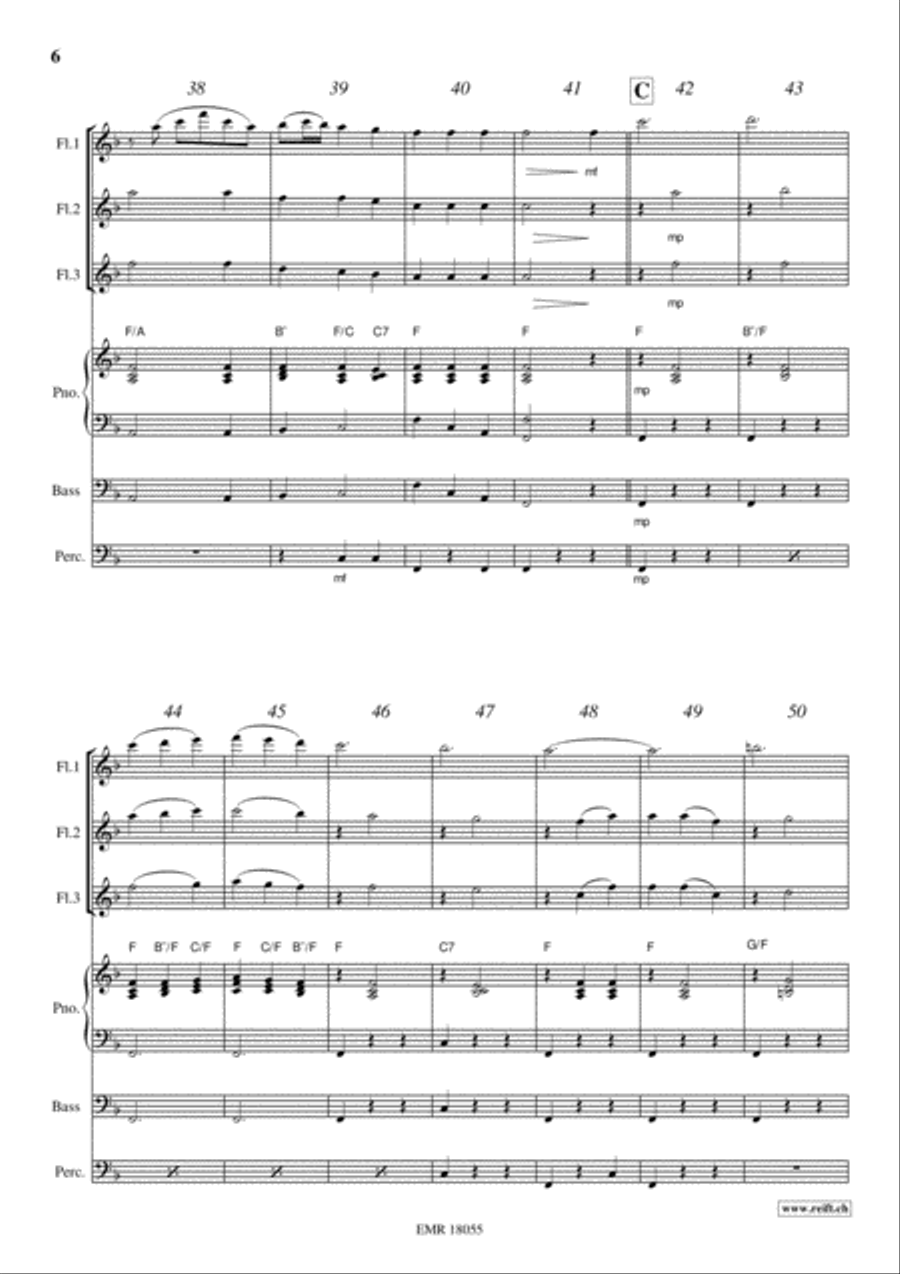 Plaisir d'Amour Flute scores gallery preview page 6