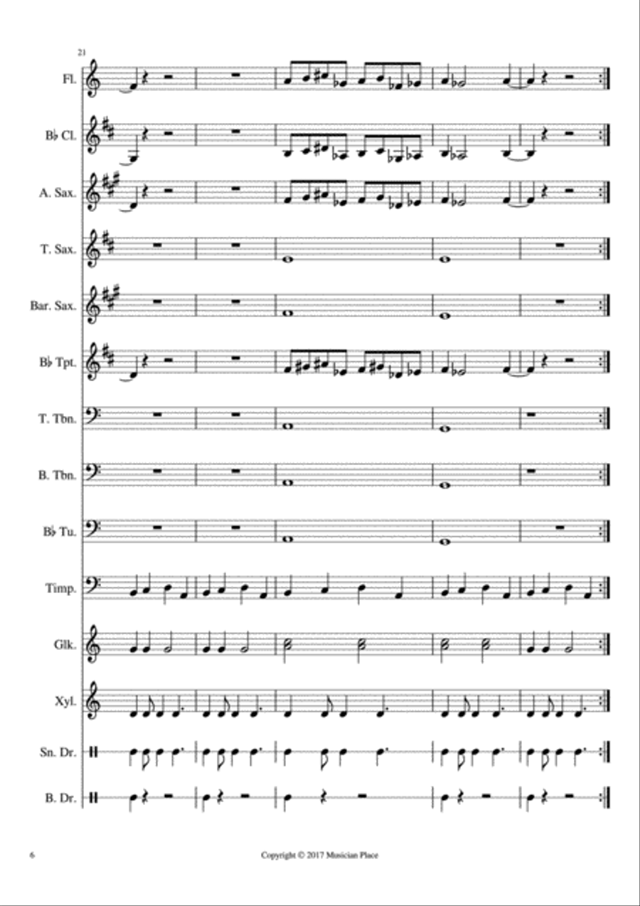 Sunset Large Ensemble scores gallery preview page 6