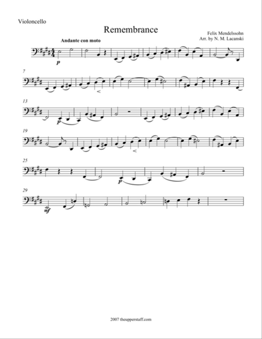Remembrance Remembrance String Quartet scores gallery preview page 1