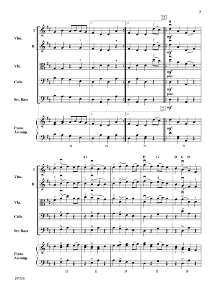 Shamrock Polkas: Score String Orchestra scores gallery preview page 5