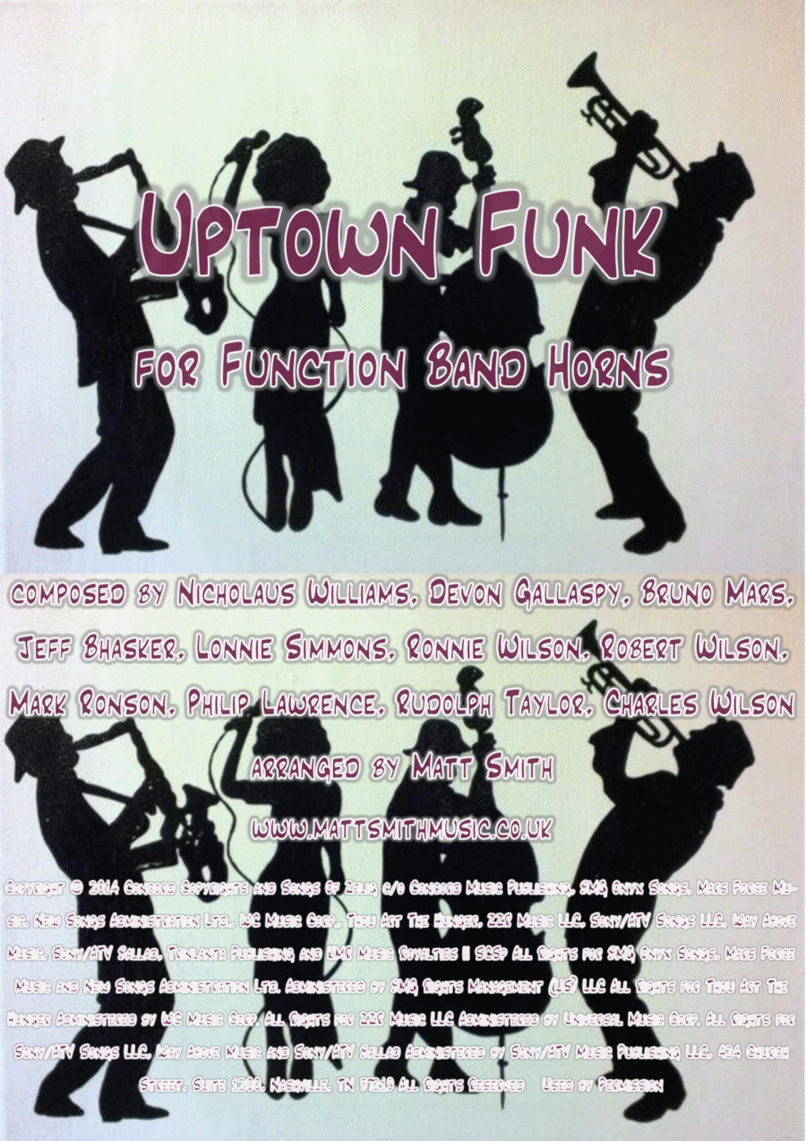 Uptown Funk Voice scores gallery preview page 1