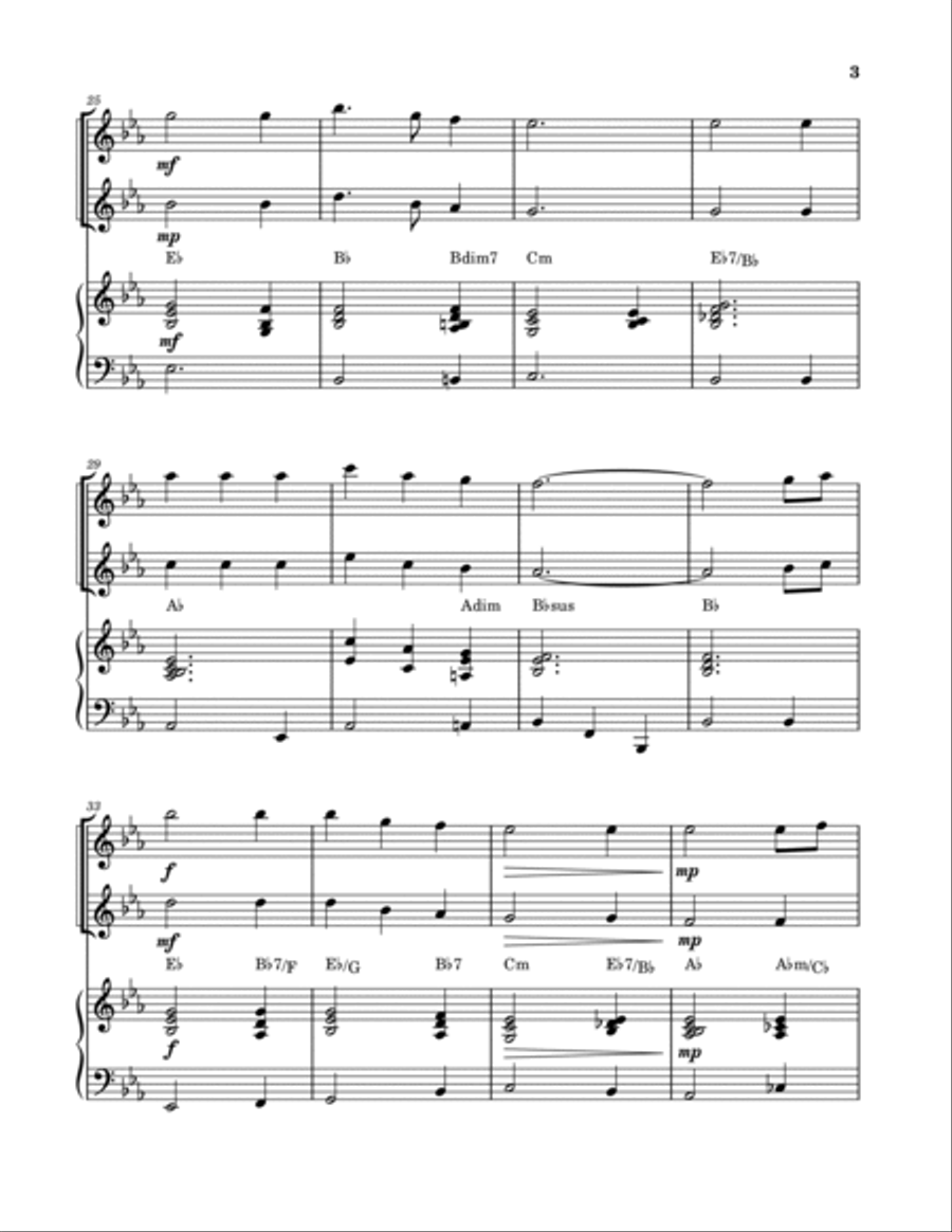 Turn Your Eyes Upon Jesus (Flute and Alto Sax Duet with Piano) Woodwind Duet scores gallery preview page 3