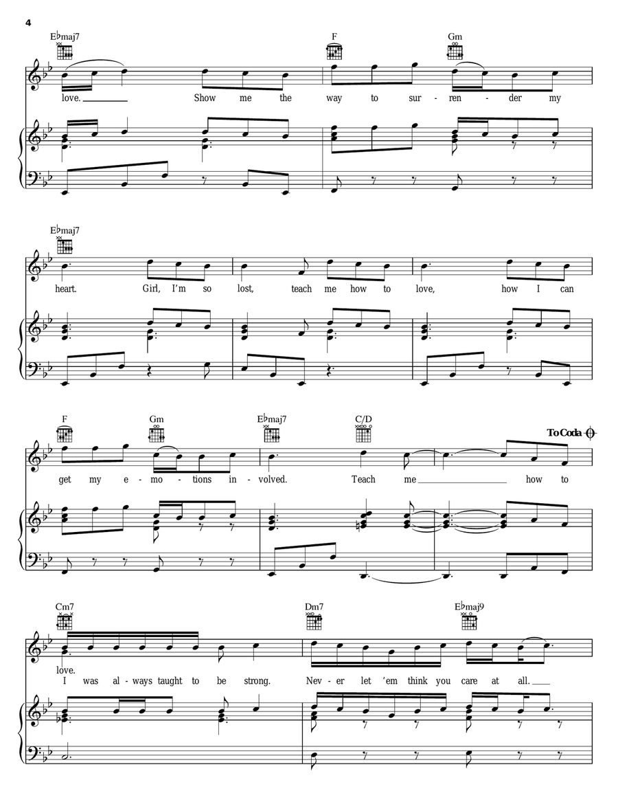 Teachme Piano, Vocal, Guitar scores gallery preview page 4