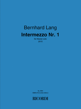 Book cover for Intermezzo Nr. 1
