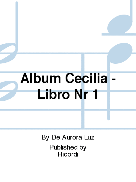 Album Cecilia - Libro Nr 1