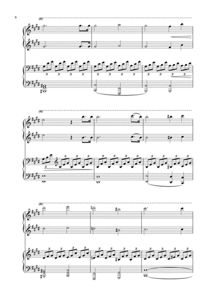 BEETHOVEN - Piano Sonata No.14 “Moonlight”, I mov. - 1 piano 4  hands, score and parts image number null