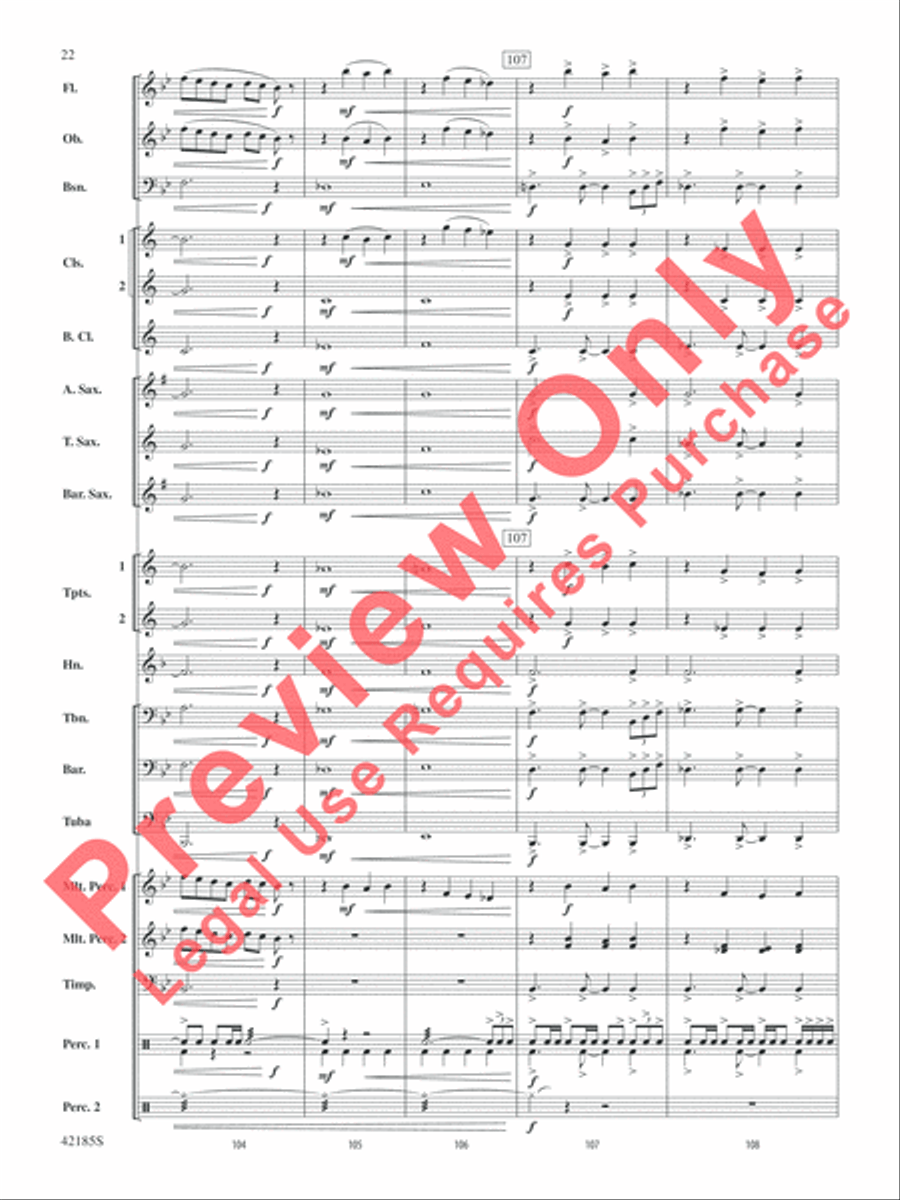 Man of Steel, Selections from Concert Band scores gallery preview page 23