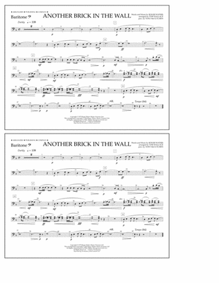 Book cover for Another Brick in the Wall - Baritone B.C.