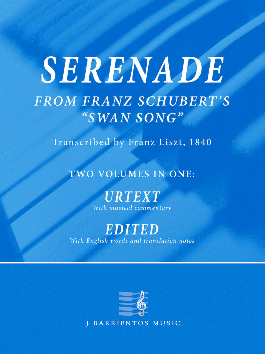 Serenade by Schubert, Transcribed by Franz Liszt Piano Method scores gallery preview page 1