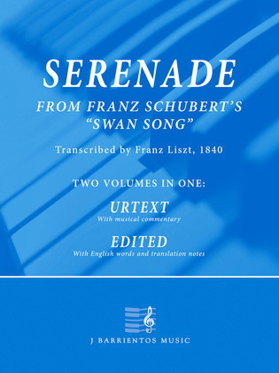 Book cover for Serenade by Schubert, Transcribed by Franz Liszt