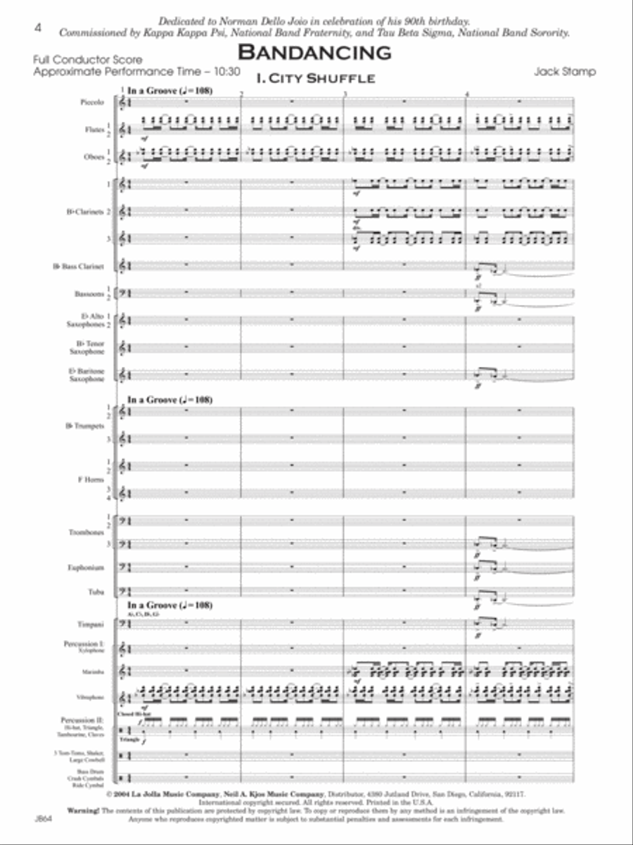 Bandancing Concert Band scores gallery preview page 2