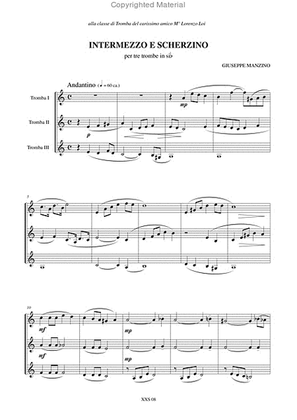 Intermezzo and Scherzino for 3 Trumpets