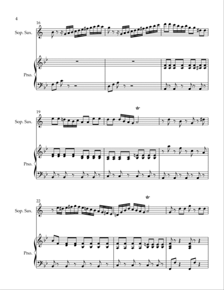 Spiritoso Soprano Saxophone scores gallery preview page 4