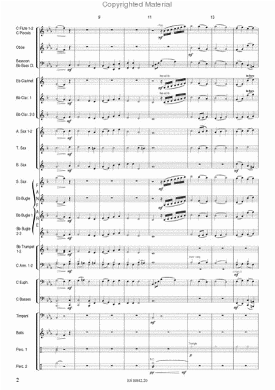 Christmas Medley Concert Band scores gallery preview page 4