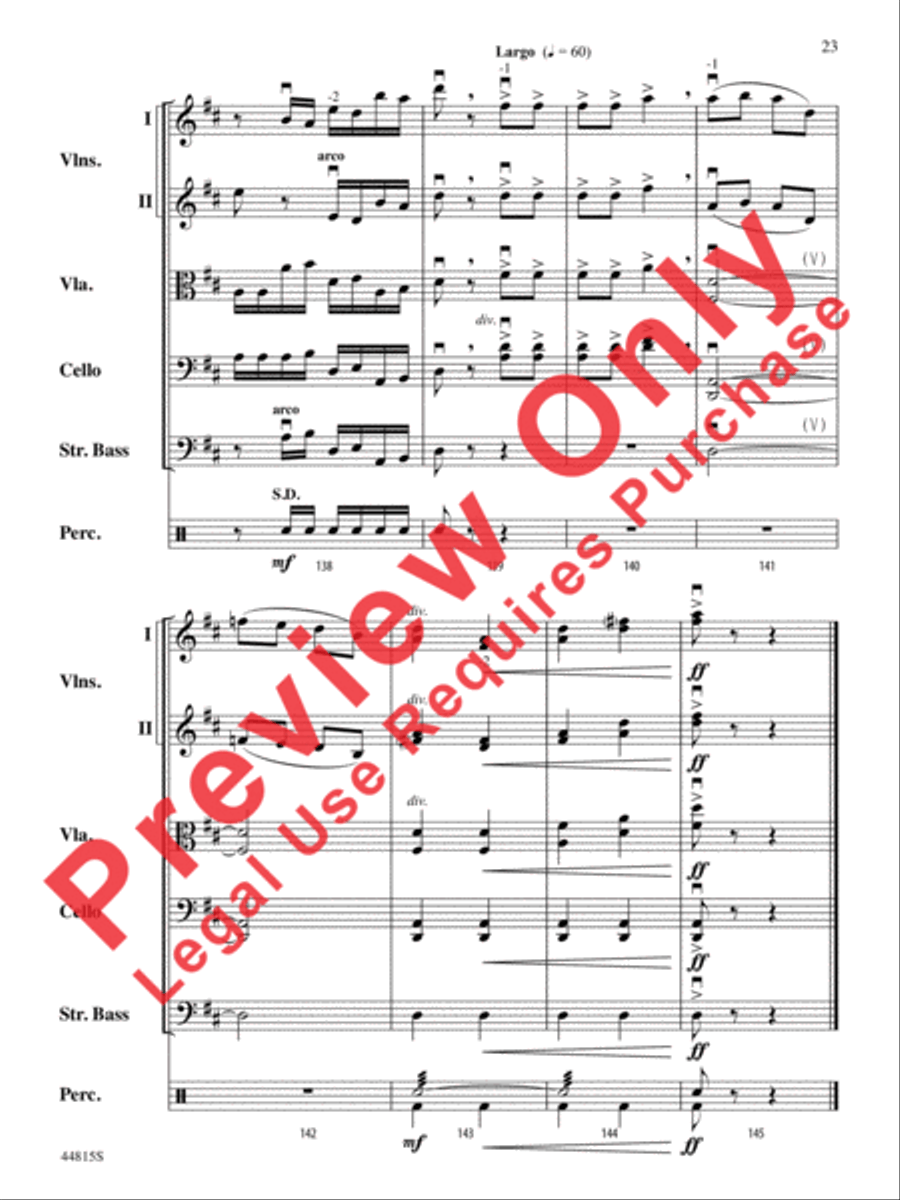 An American in Paris, Highlights from String Orchestra scores gallery preview page 24