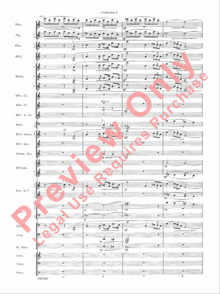 The Empire Strikes Back (Finale) Concert Band scores gallery preview page 5