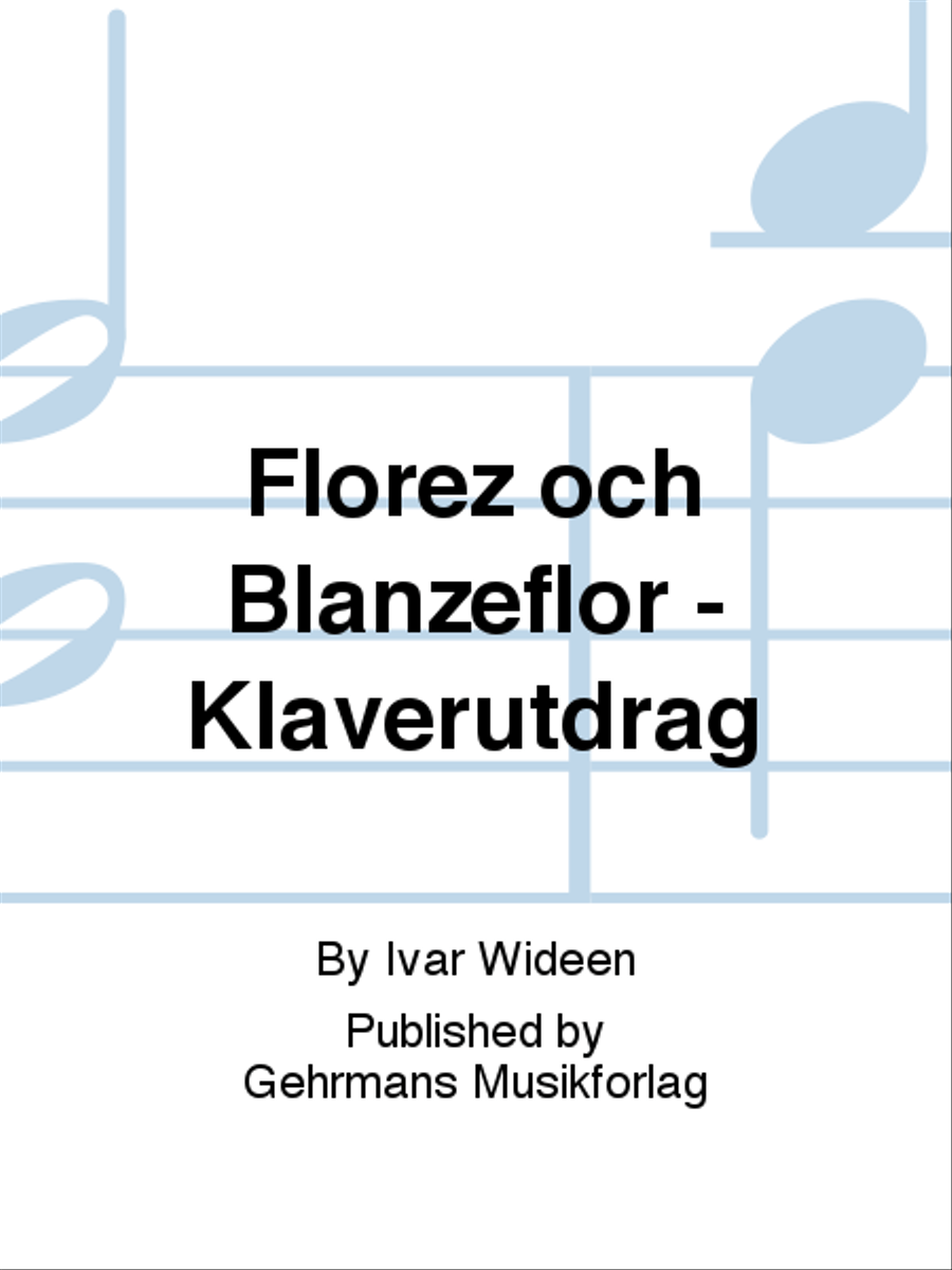 Florez och Blanzeflor - Klaverutdrag 4-Part scores gallery preview page 1