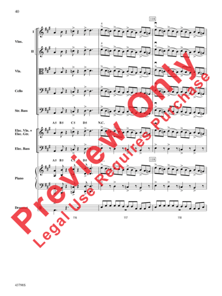 Siberian Sleigh Ride Siberian Sleigh Ride String Orchestra scores gallery preview page 35