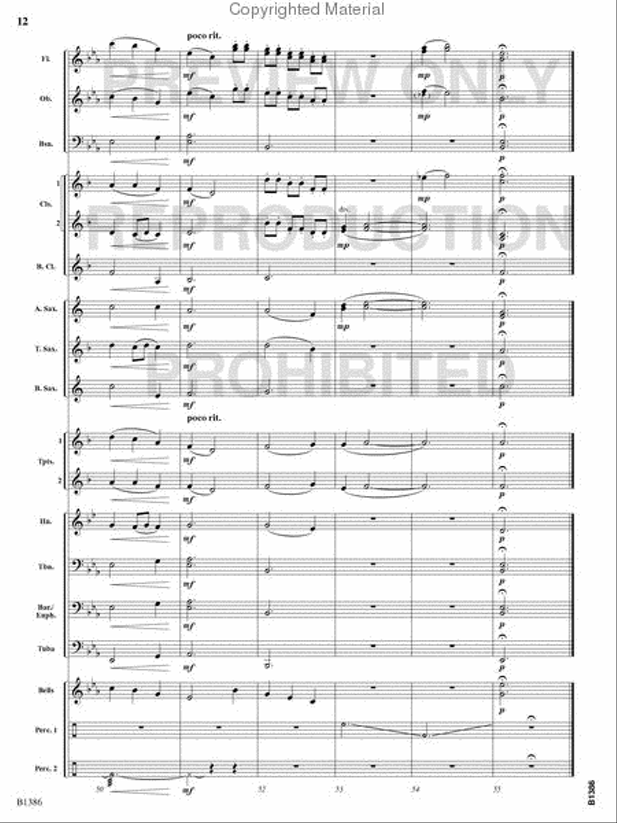Spring Concert Band scores gallery preview page 11