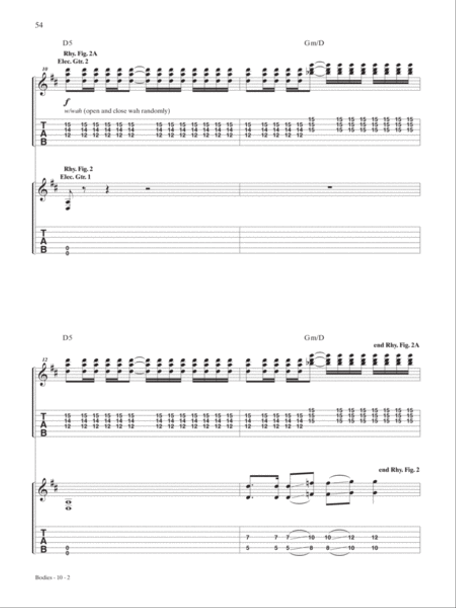 Bodies Electric Guitar scores gallery preview page 2