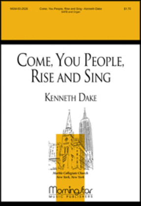 Book cover for Come, You People, Rise and Sing