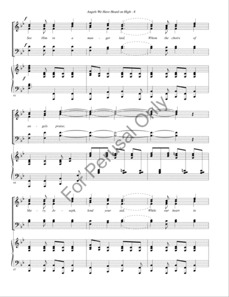 Angels we have heard on high Divisi scores gallery preview page 9