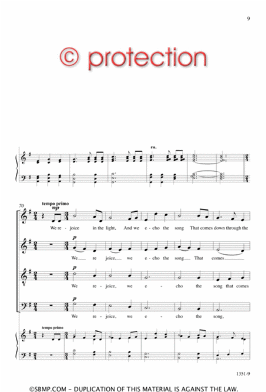 The Beautiful Sing - SATB divisi Octavo Divisi scores gallery preview page 8