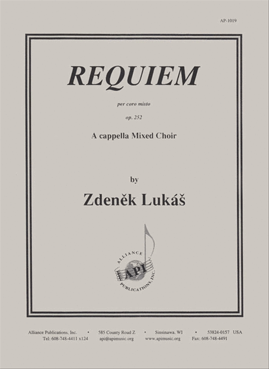 Requiem for Mixed Choir 4-Part scores gallery preview page 1