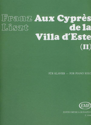 Book cover for Aux Cypres de la Villa d'Este No. 2 Annees de Pe