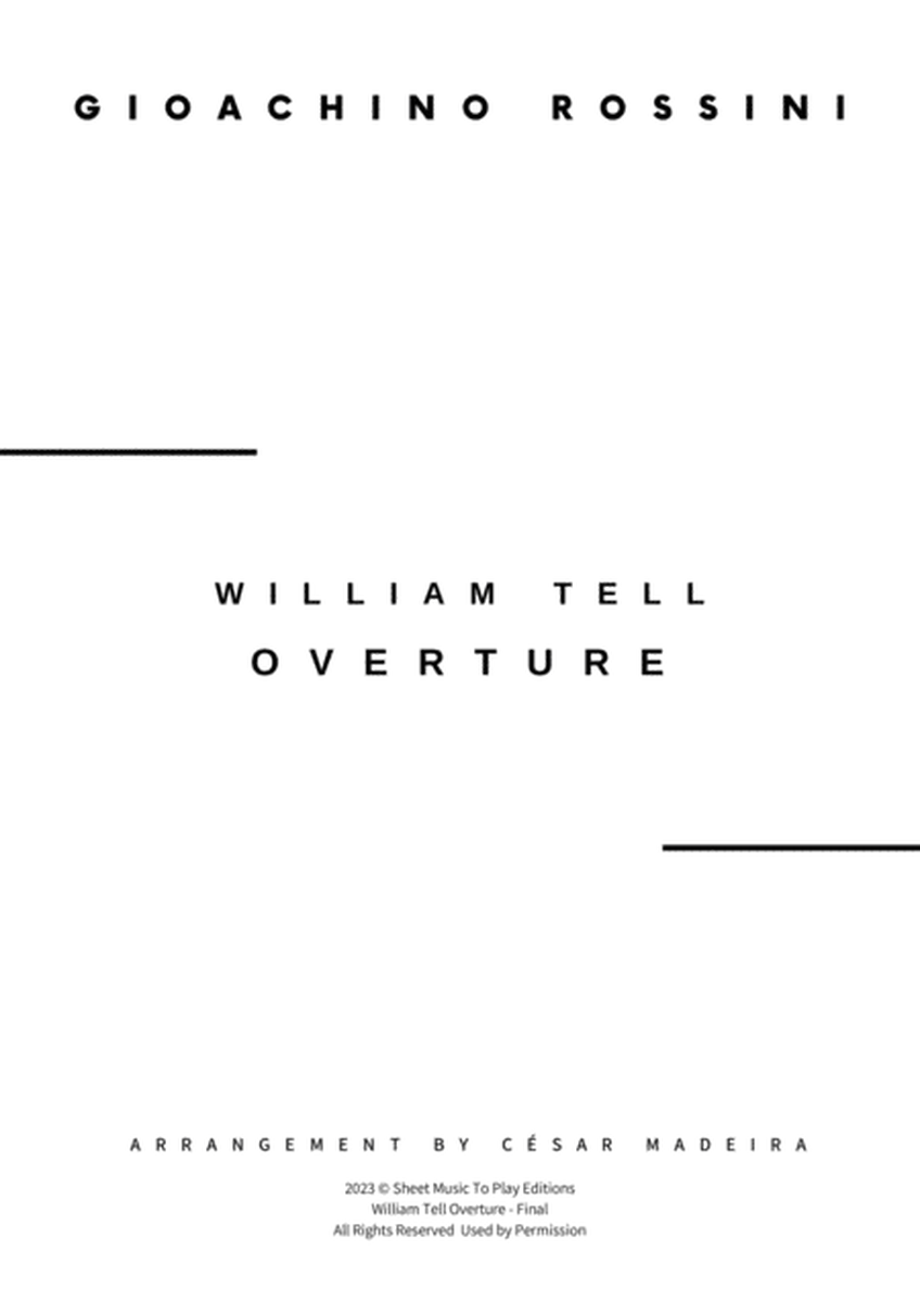 William Tell Overture - Woodwind Quartet (Full Score) - Score Only image number null