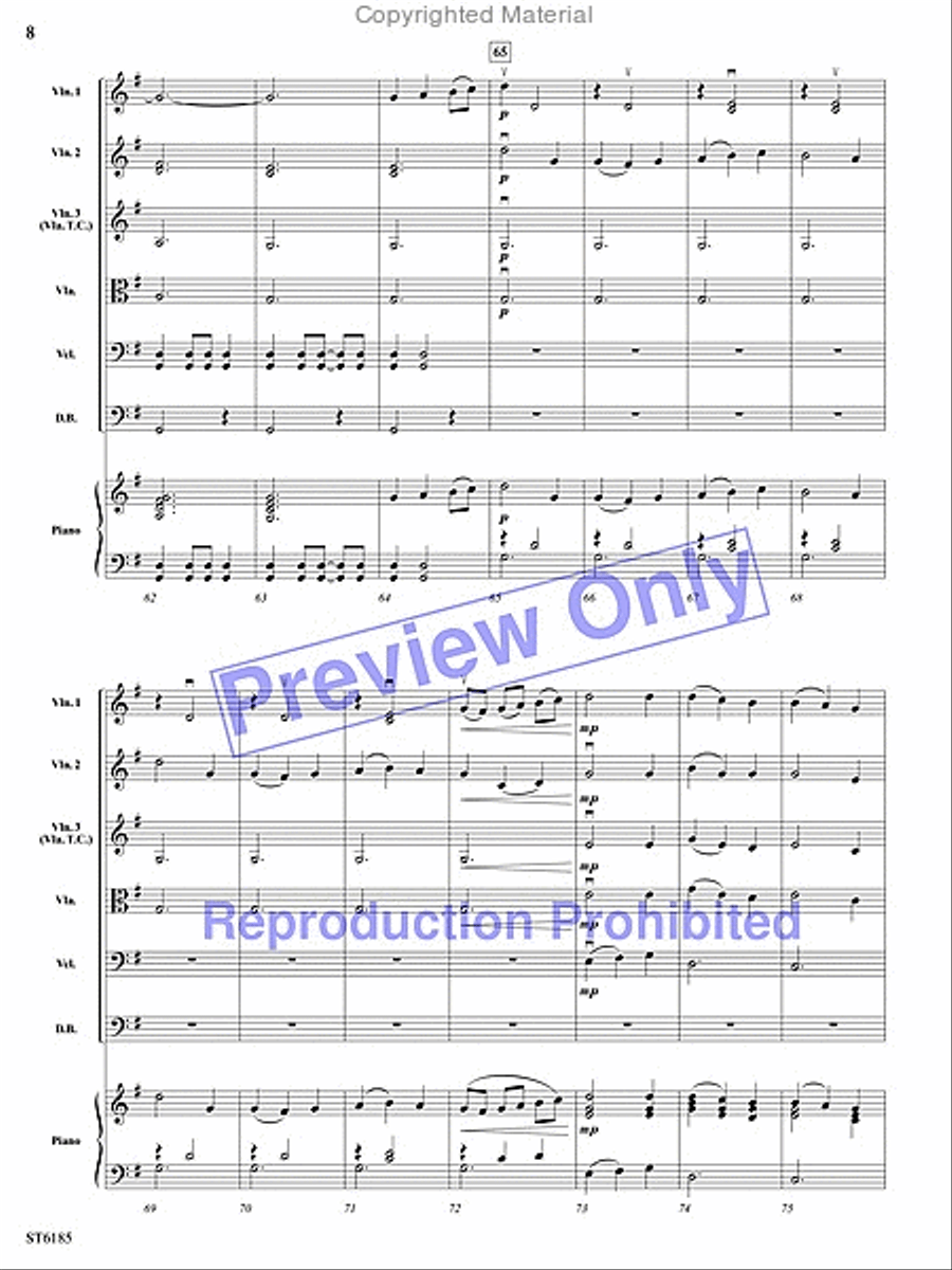 Rhythmic Snapshots of Christmas String Orchestra scores gallery preview page 7