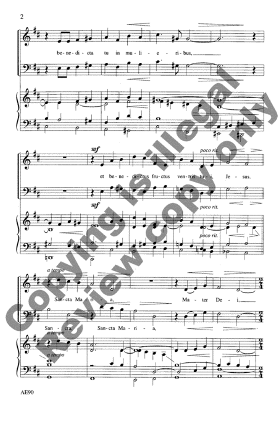Two Hymns to Our Lady Two Hymns to Our Lady 2-Part scores gallery preview page 12