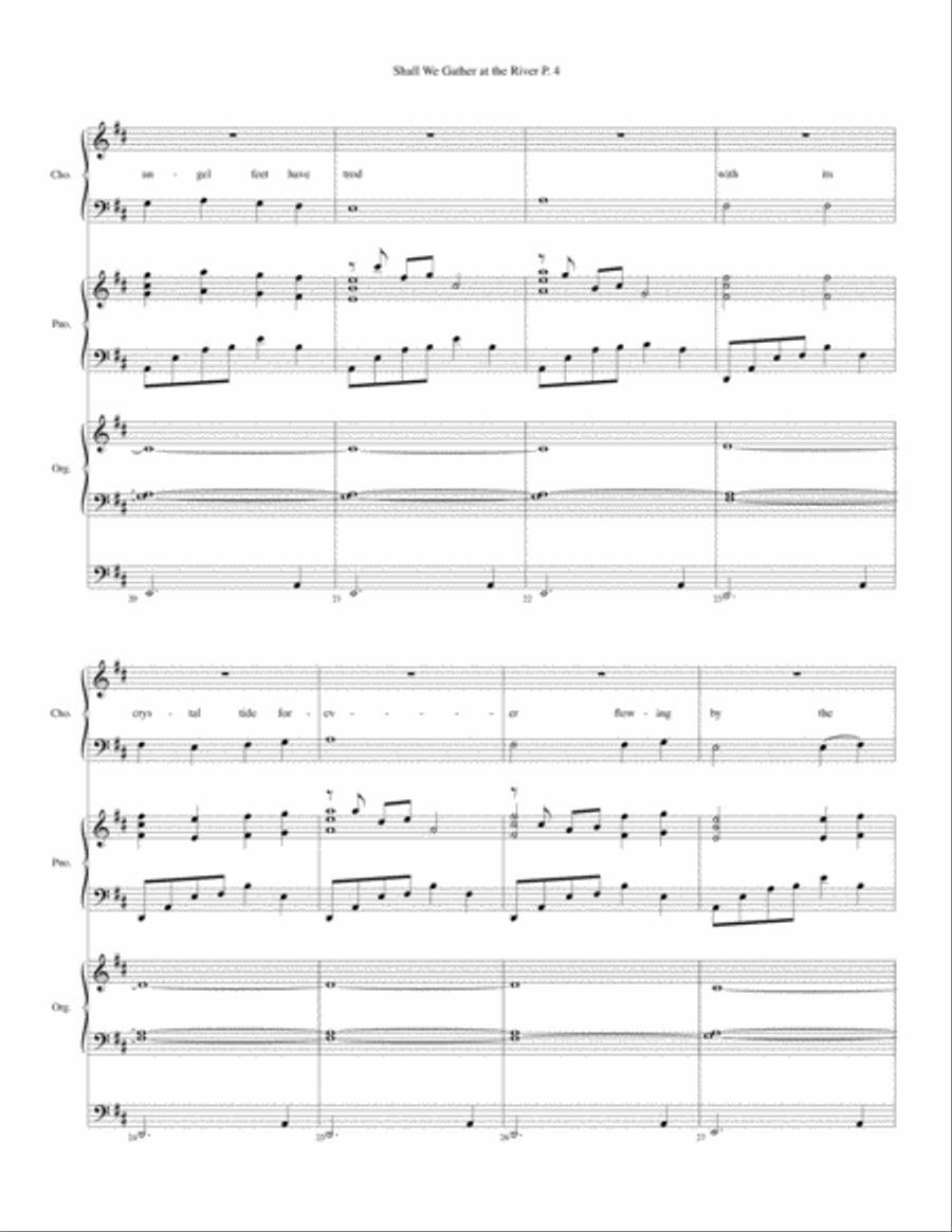 Shall We Gather at the River--Octavo Choir scores gallery preview page 5