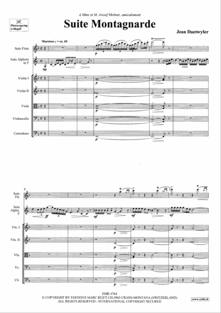 Suite Montagnarde String Orchestra scores gallery preview page 3