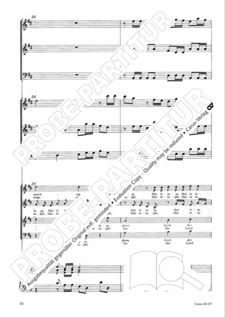 Halleluja (Jesus erschliesst uns die Schrift) 4-Part scores gallery preview page 11