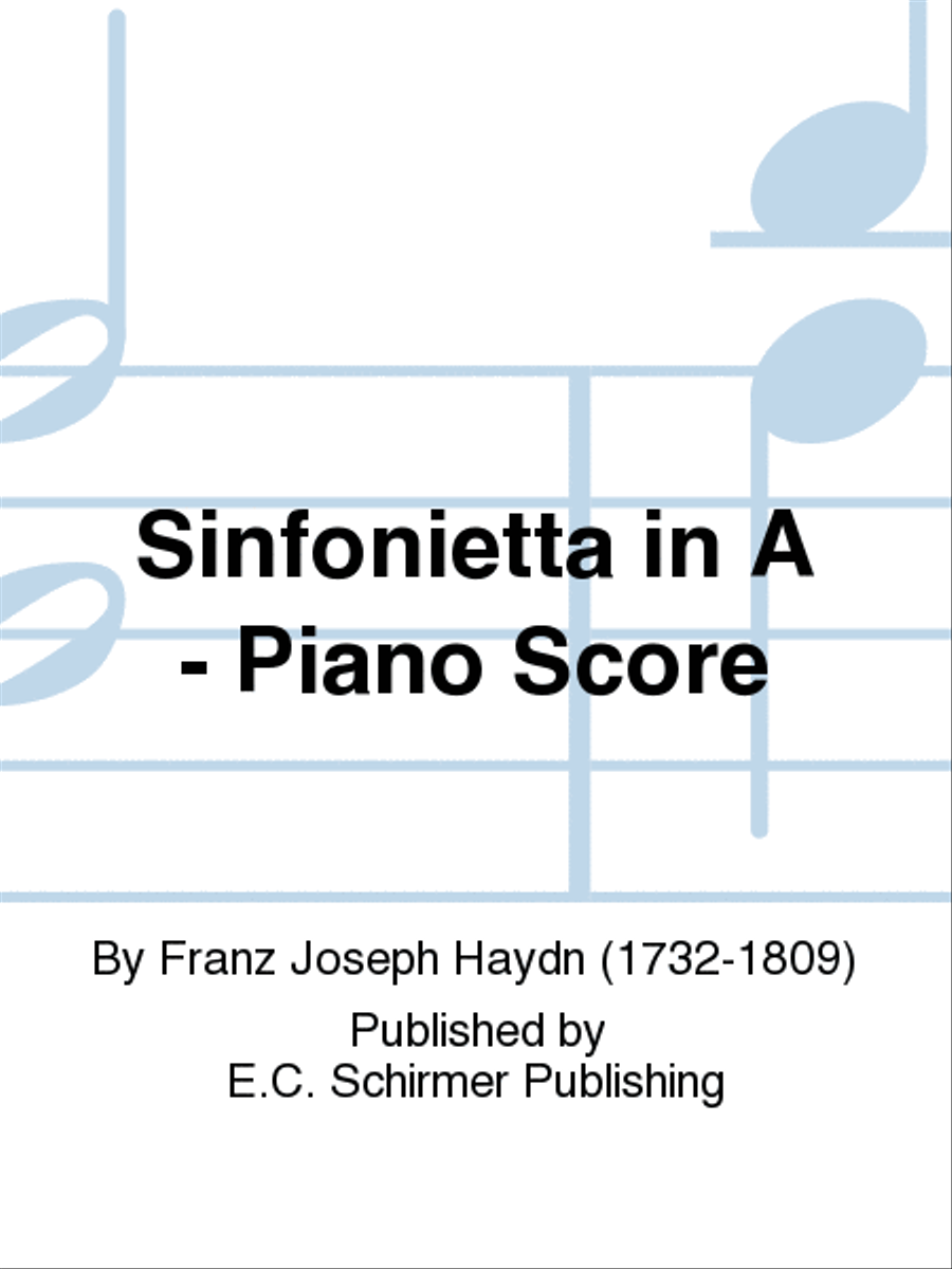 Sinfonietta in A Piano scores gallery preview page 1
